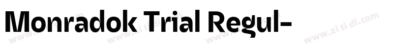 Monradok Trial Regul字体转换